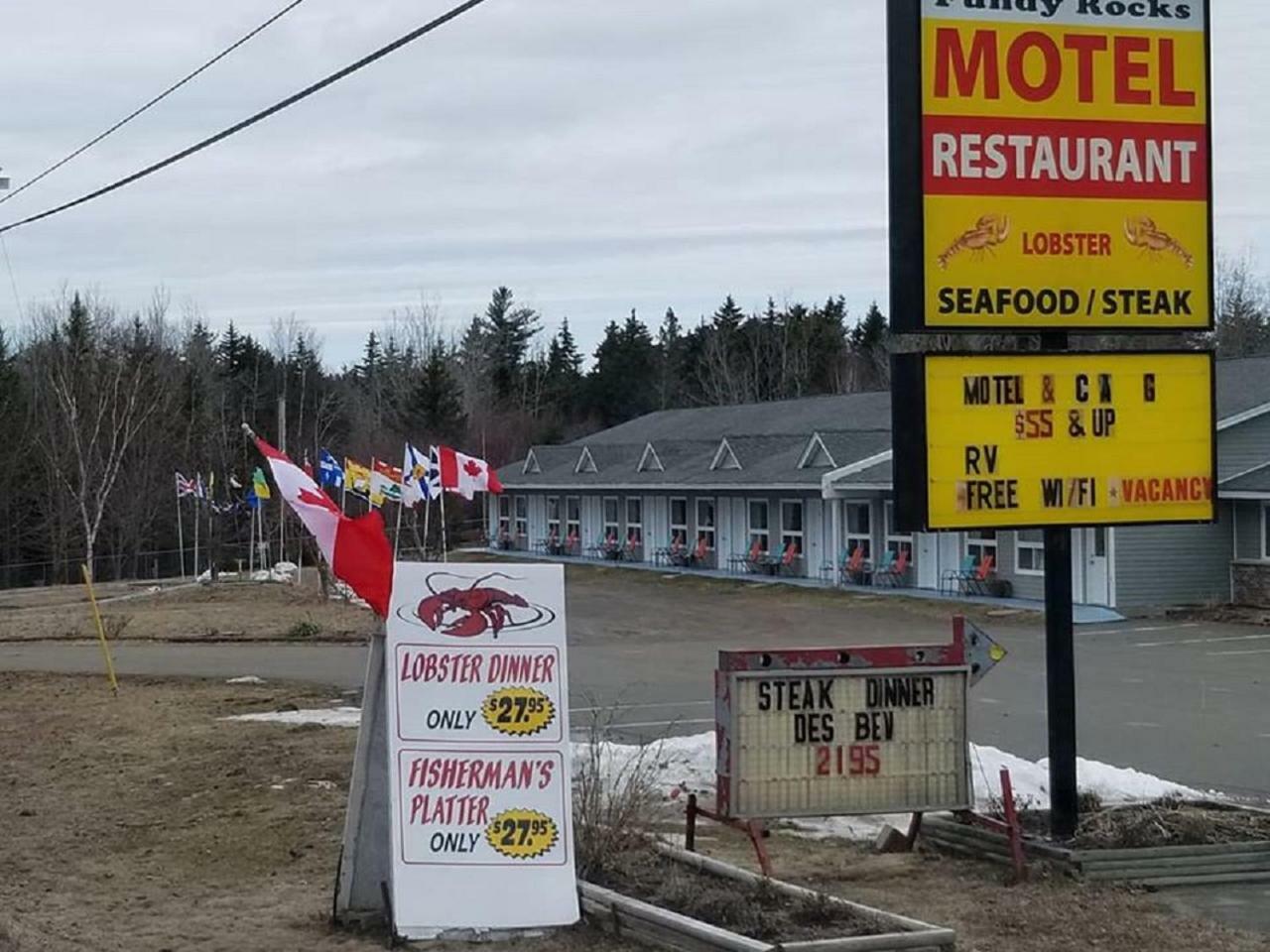 Fundy Rocks Motel Hopewell Cape Zewnętrze zdjęcie